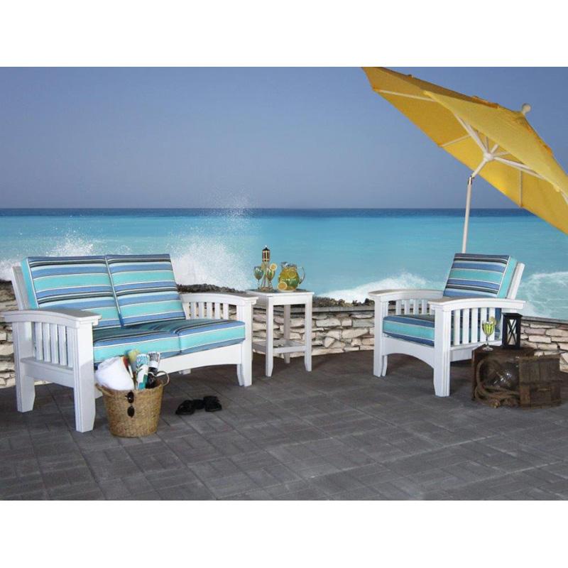 Set White Dolce Oasis Outdoor Set  Furniture Made in USA Builder87