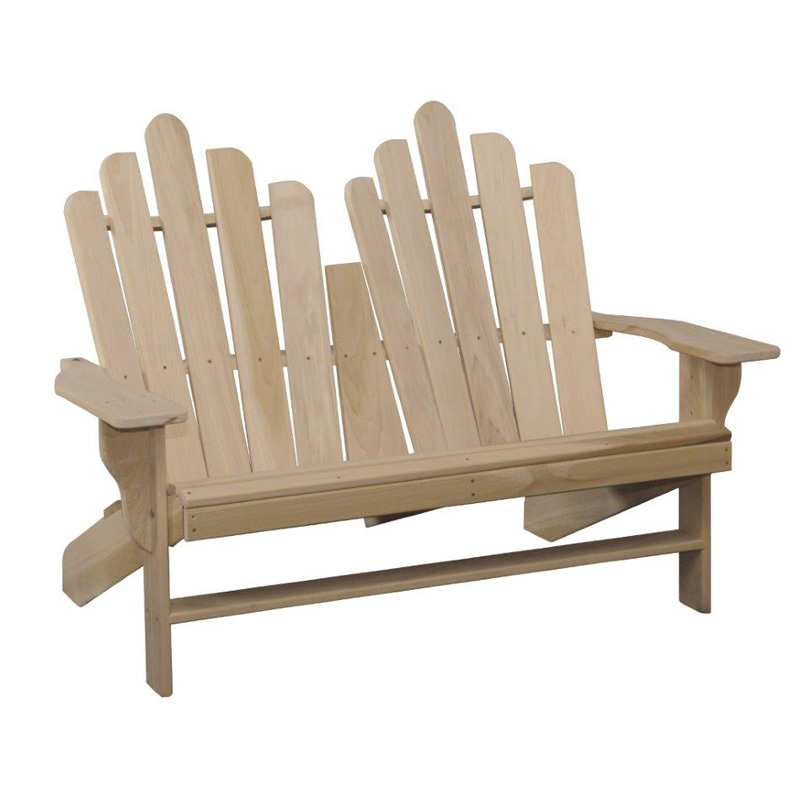 Double Adirondack Bench  Furniture Made in USA Builder87