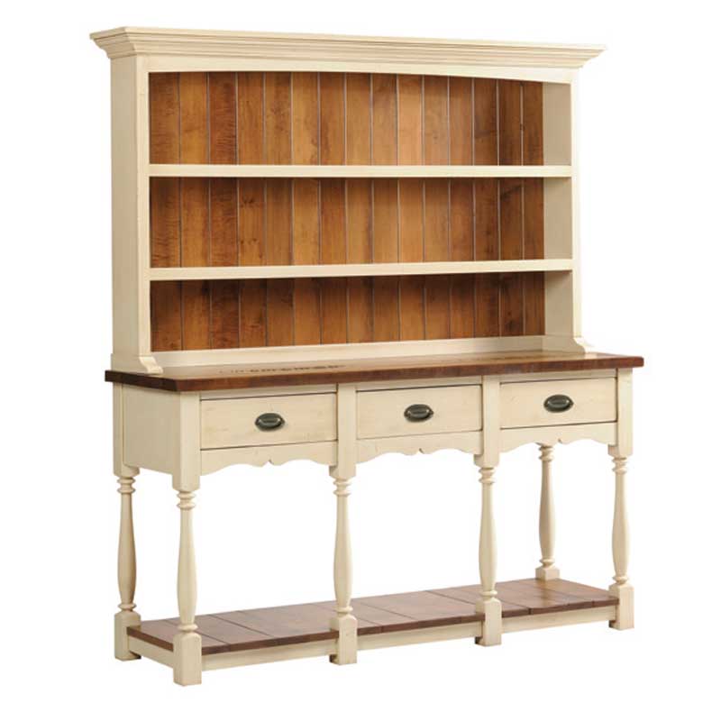 72 inch Dining Hutch shown in Brown Maple 30027-72 Canal Dover