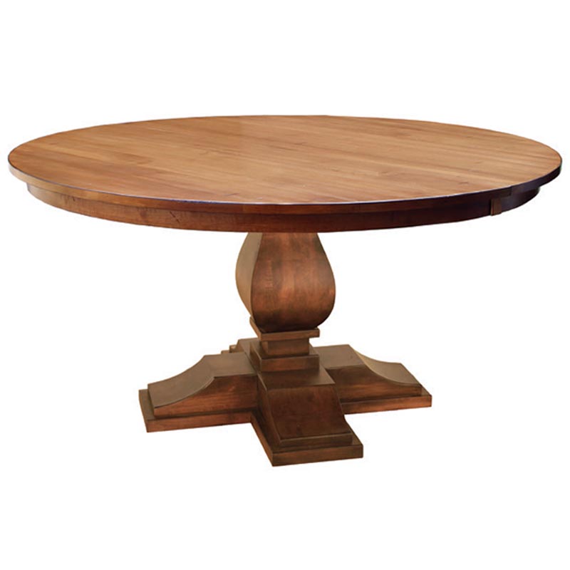 48 inch Single Base Dining Table with leaves 23014 Canal Dover