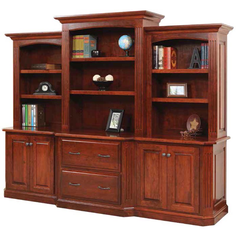 98 inch Base and Three Piece Hutch 120/117 Dutch Creek