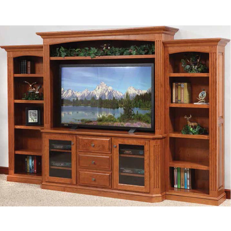 Entertainment with Side Bookcases 156 Dutch Creek