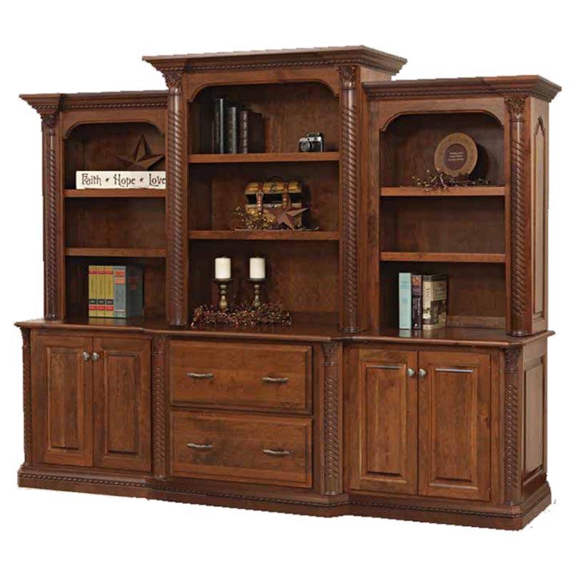 98 inch Base and Three Piece Hutch LEX-317 Dutch Creek