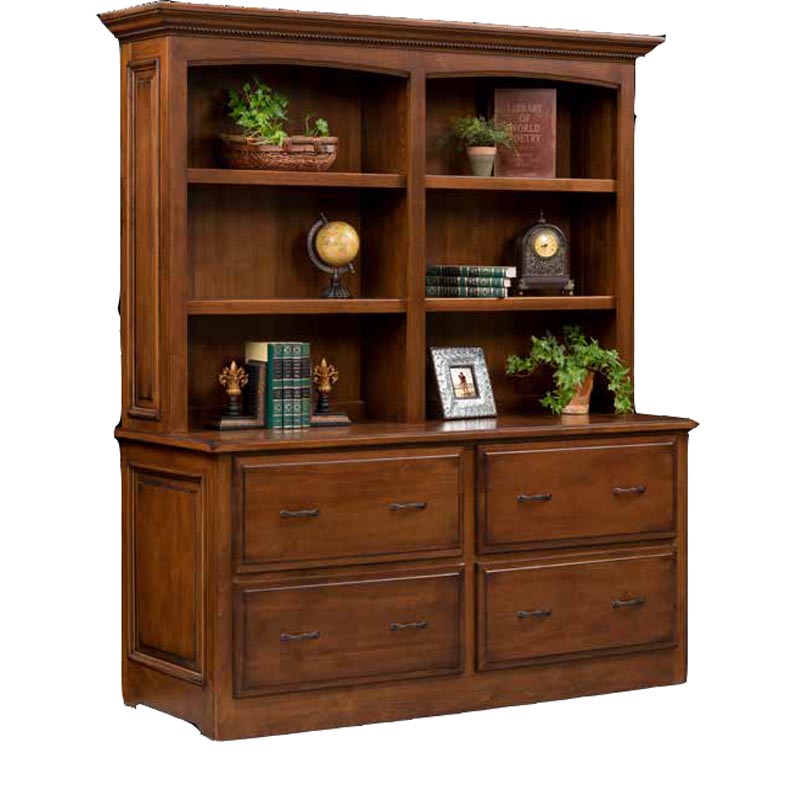 Double Lateral File and Bookshelf LIB-1315 Dutch Creek