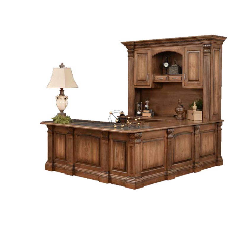 U Shape Desk and Hutch MON-1612 Dutch Creek