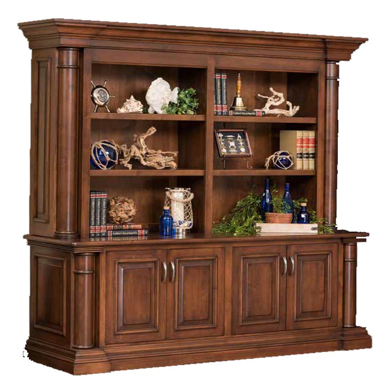 Double Door and Bookshelf Hutch PAR-1515 Dutch Creek