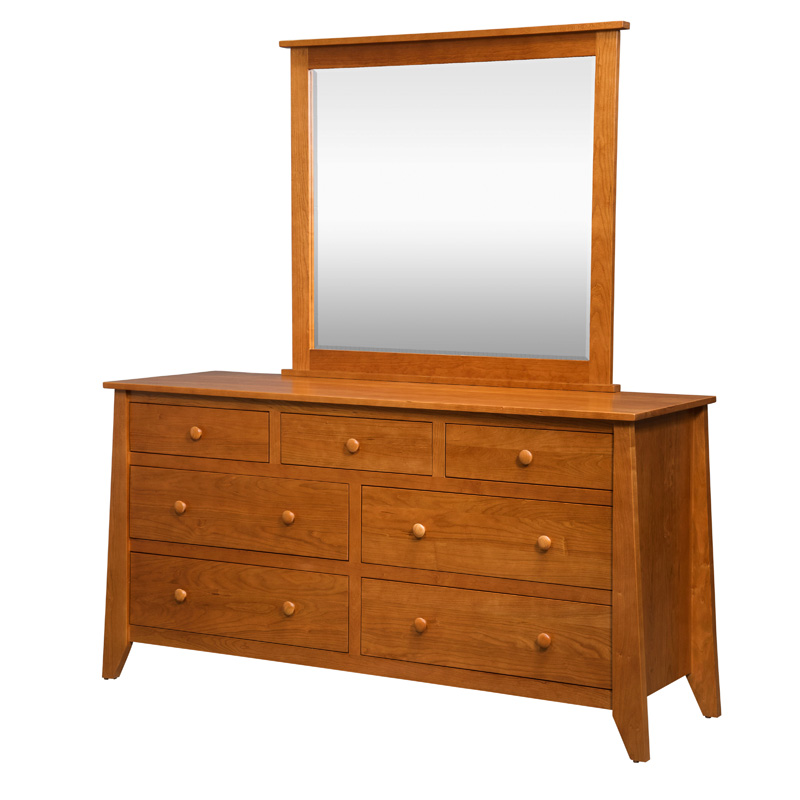 7 Drawer Dresser Mirror E&S-BW7DM Furniture Made in USA Builder120nc