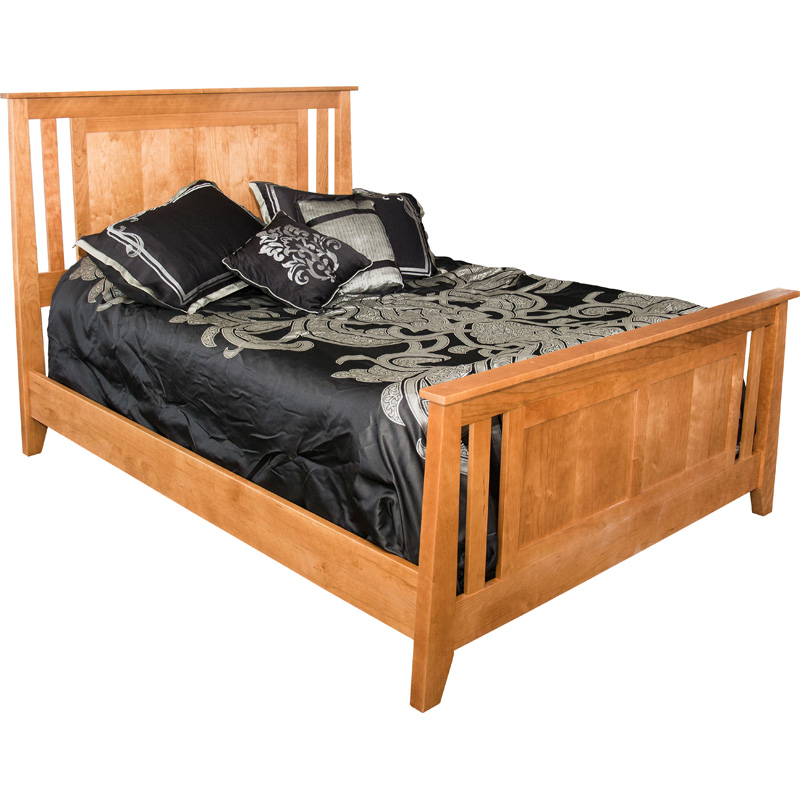 Panel Bed Queen E&S-BWPBQ Furniture Made in USA Builder120nc