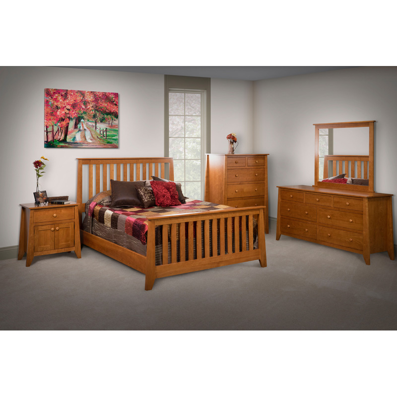 Slat Bed King E&S-BWSBK Furniture Made in USA Builder120nc