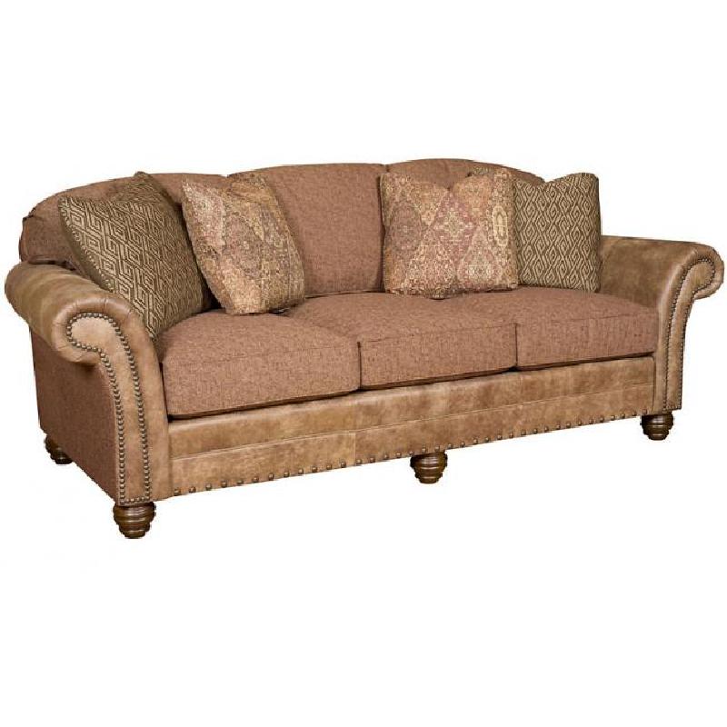 Leather Fabric Sofa 9785-LF King Hickory