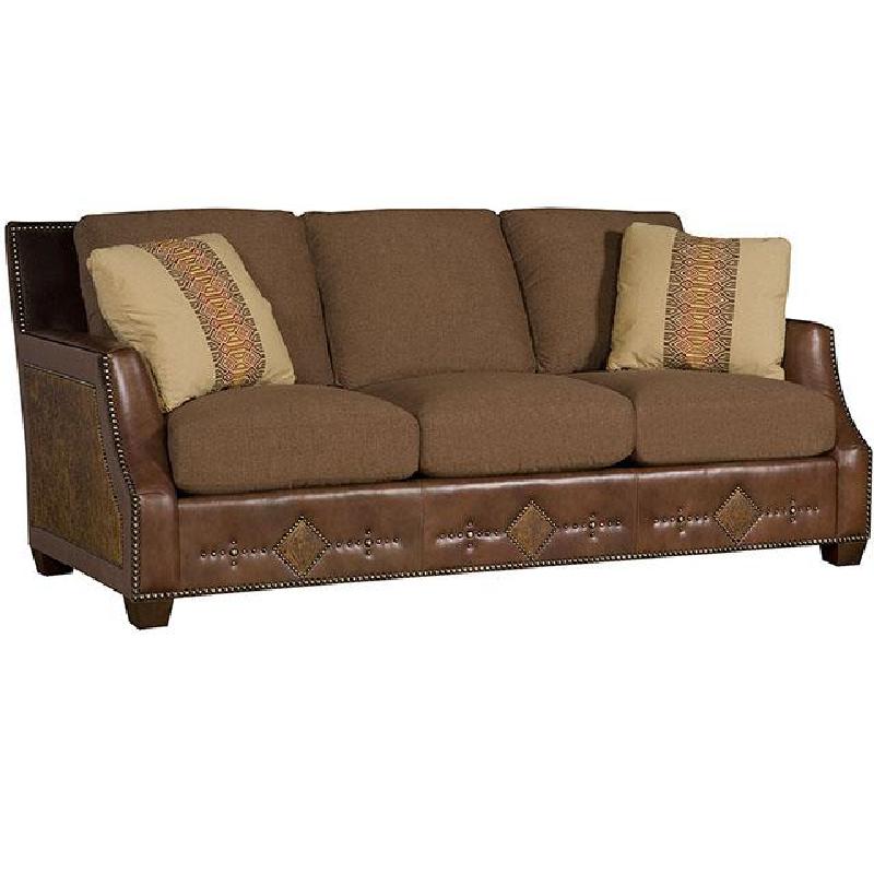 Leather Fabric Sofa 2300-LF King Hickory