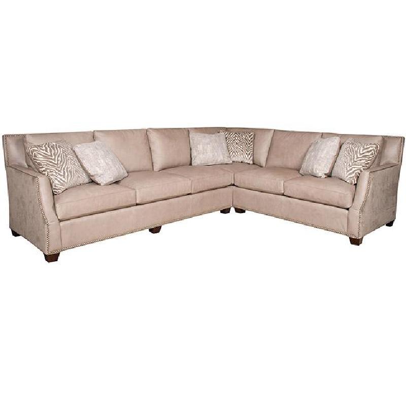 Leather Fabric Sectional 2352-LF King Hickory