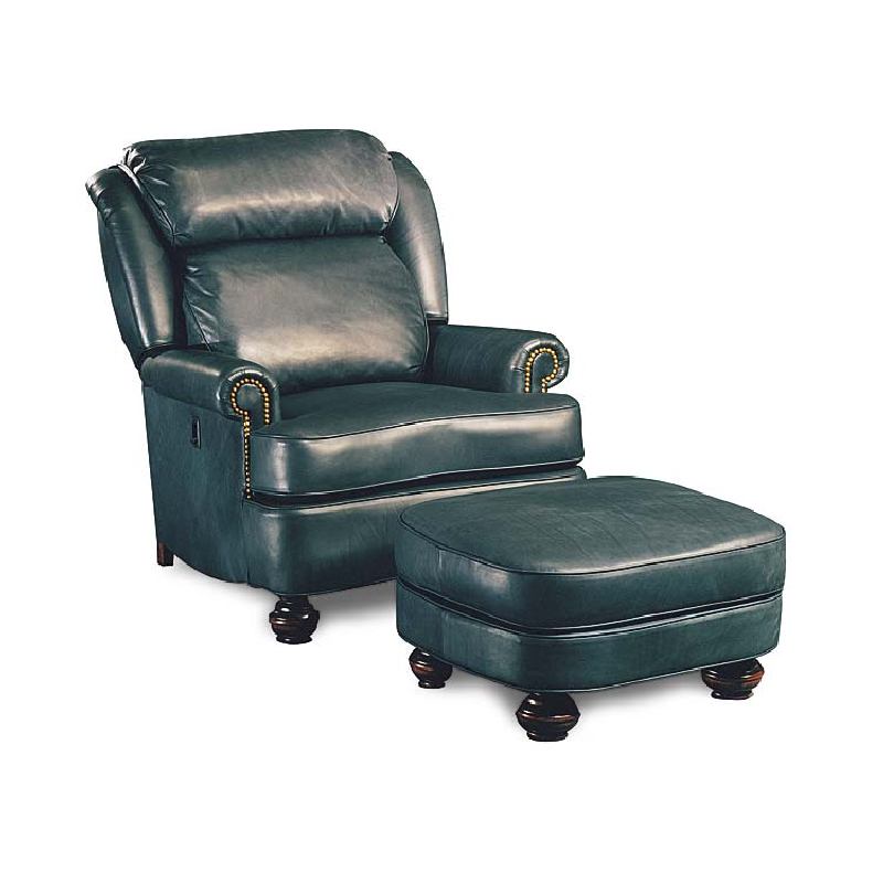 Ease Back Chair and 1133 Bradley Ottoman 052 Leathercraft