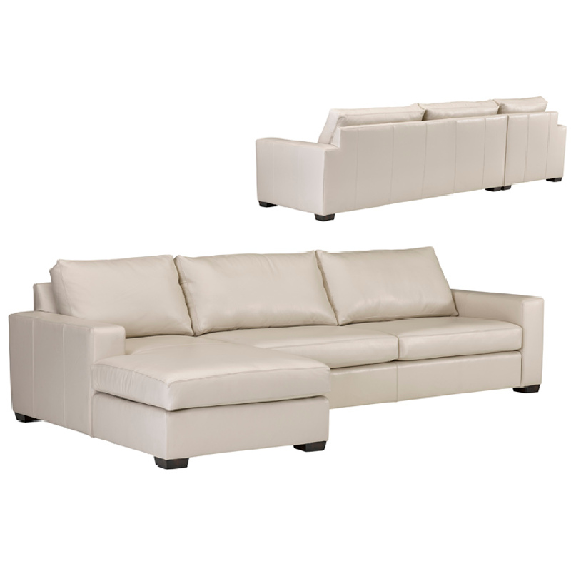 Left Arm Chaise and 912 00 1R Right Arm Sofa QS Frame 912-08/16 Leathercraft