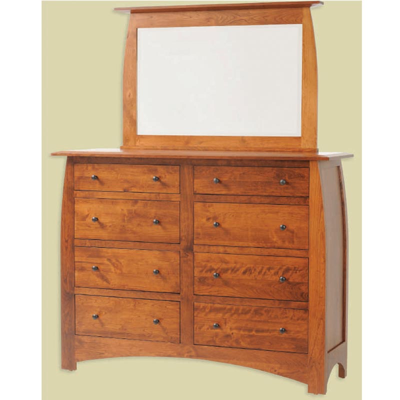 High Dresser and 1 inch Bevel Mirror MFB566DR-MFB052MR Millcraft