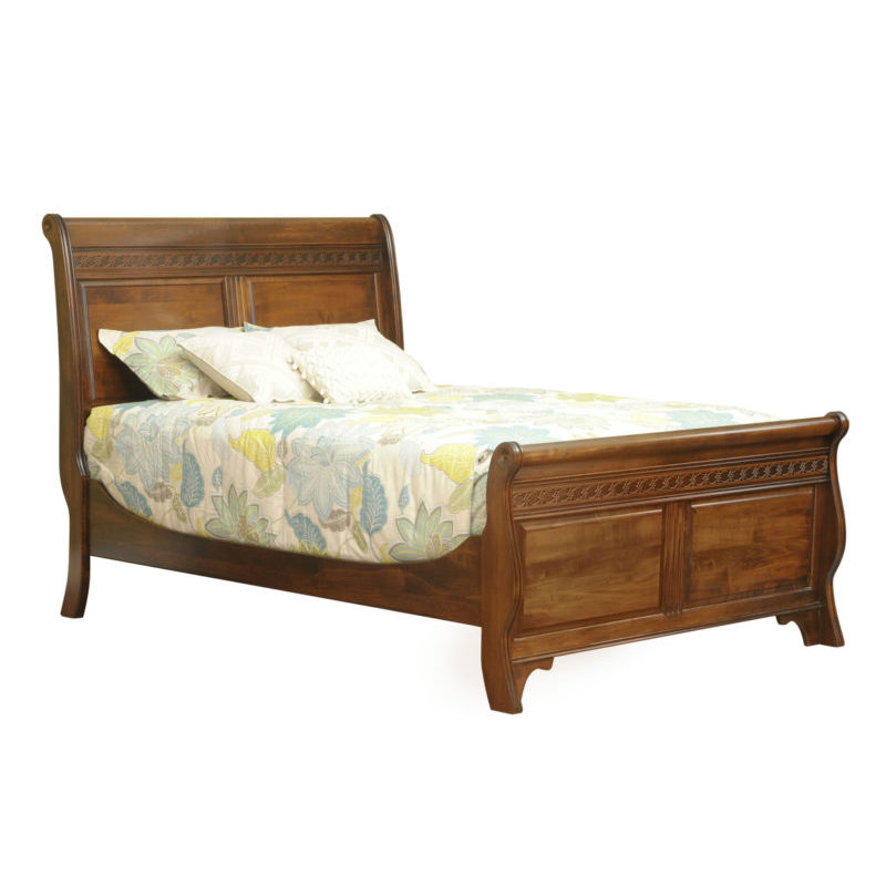 Sleigh Bed With Tall Footboard EME256QN Millcraft