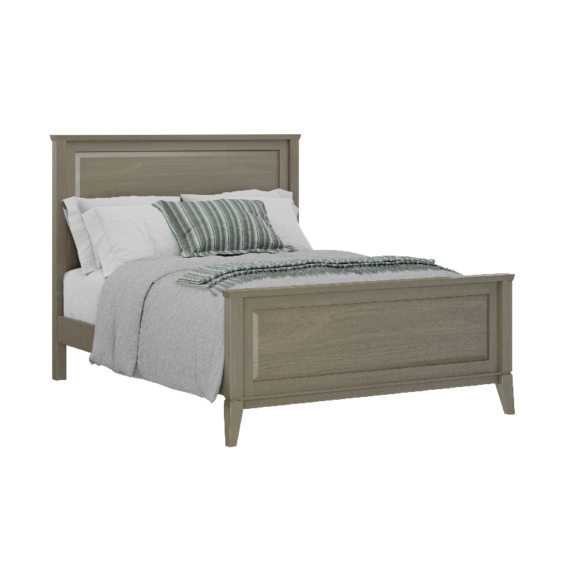 Queen Bed Brown Maple Morel Grey 8602 Troyer Ridge