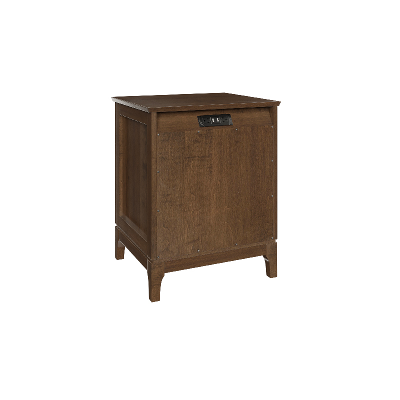 Nightstand Back Brown Maple 8808 Troyer Ridge