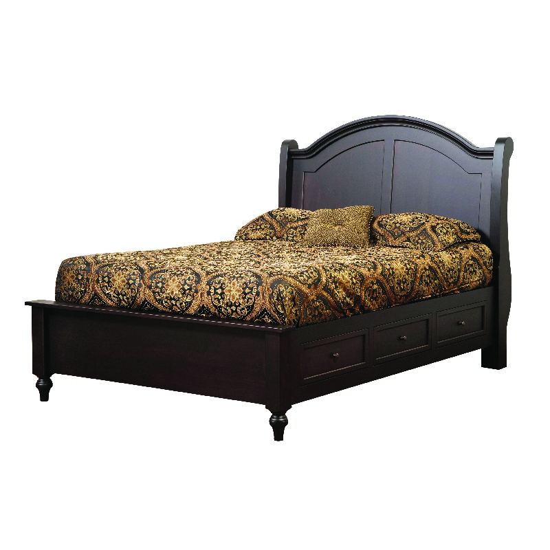 Sleigh Queen Bed  Troyer Ridge