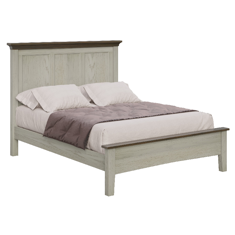 42002 Queen Bed Oak Gunsmoke Portland  Troyer Ridge