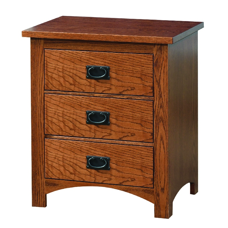 siesta mission 3 drawer nightstand  Troyer Ridge